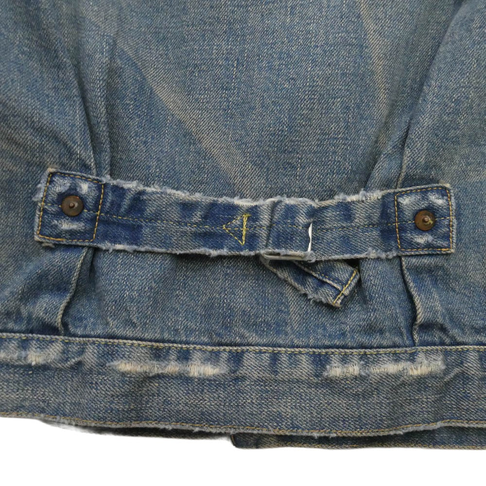 REMI RELIEF レミレリーフ 1st Type Denim Tracker Jacket ヴィンテージ加工 ファーストタイプ デニム トラッカー ジャケット インディゴブルー系 M【中古】