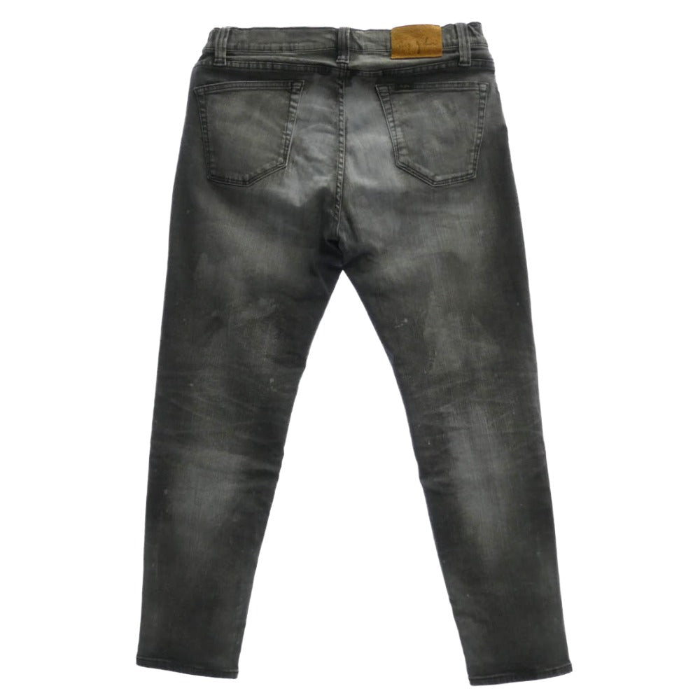 BIG JOHN ビッグジョン MMM134J Carrot Leg キャロットレグ ストレッチ ジーンズ デニム パンツ ブラック系 32【中古】