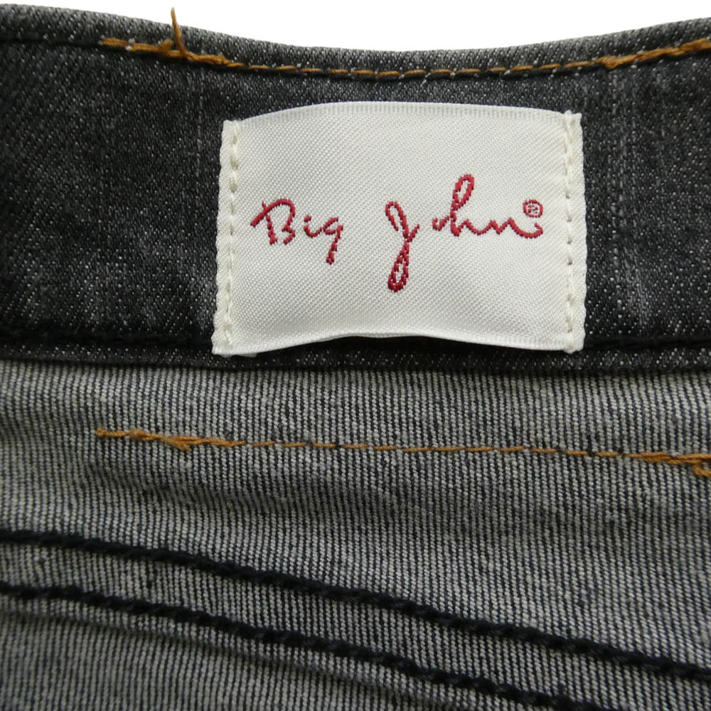 BIG JOHN ビッグジョン MMM134J Carrot Leg キャロットレグ ストレッチ ジーンズ デニム パンツ ブラック系 32【中古】