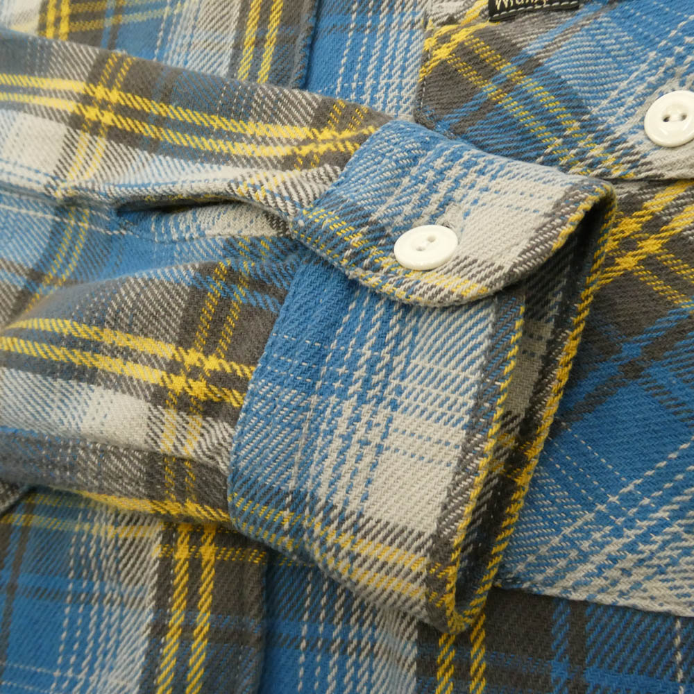 Wrangler ラングラー x Sonny Label サニーレーベル 別注 長袖 チェック ネルシャツ ブルー系 L【美品】【中古】