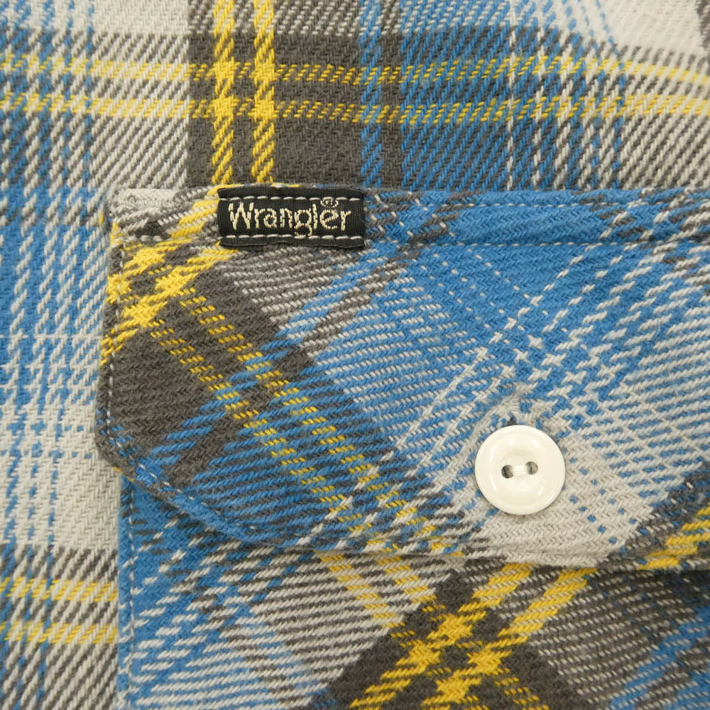 Wrangler ラングラー x Sonny Label サニーレーベル 別注 長袖 チェック ネルシャツ ブルー系 L【美品】【中古】