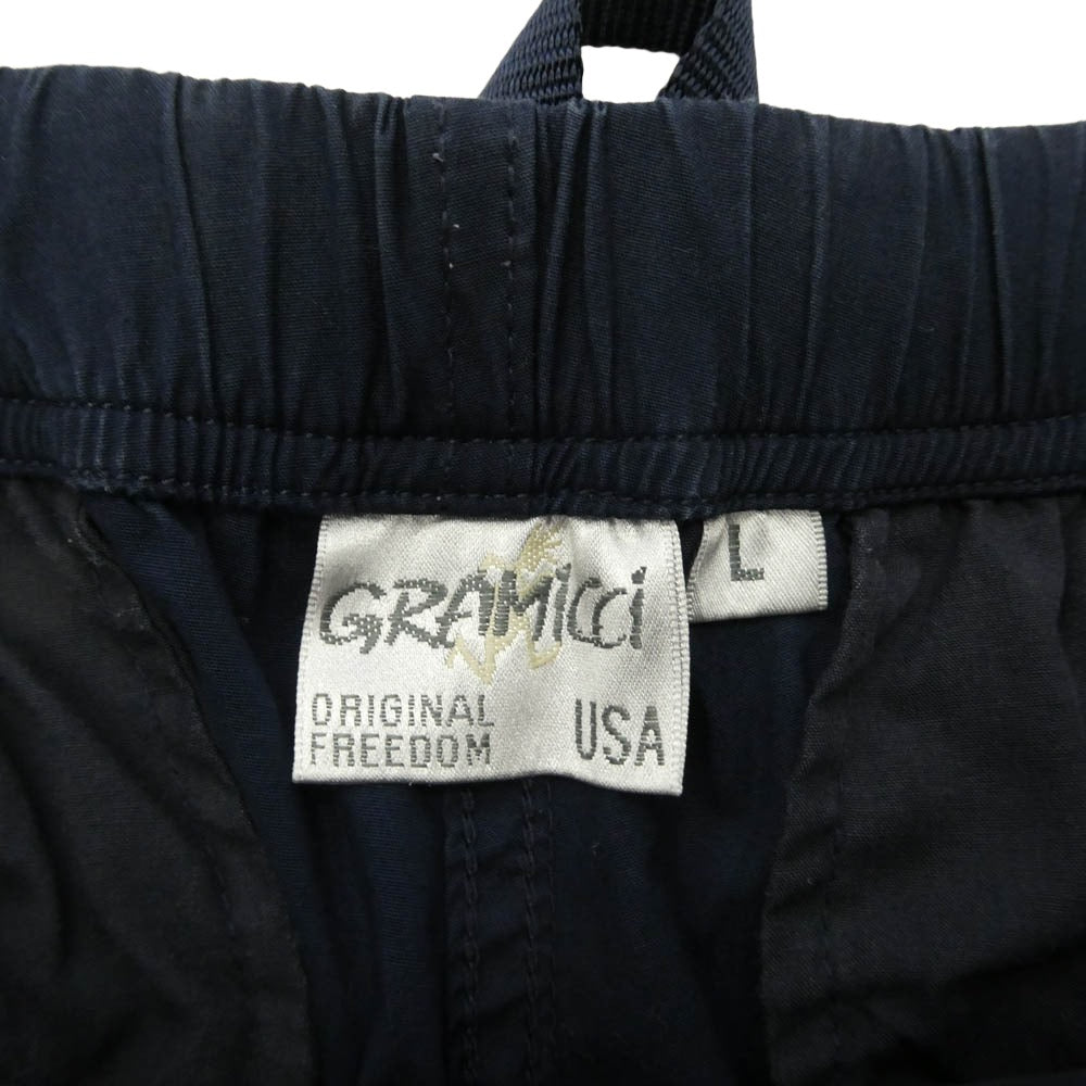 Gramicci グラミチ GMP-18S014 WEATHER NN-PANTS JUST CUT ナロー クライミング パンツ ネイビー ネイビー系 L【中古】