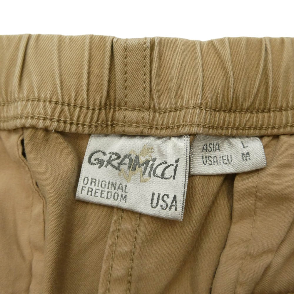 Gramicci グラミチ 8817-FDJ NN-PANTS JUST CUT ナロー クライミング パンツ ブラウン ベージュ系 M asian L【中古】