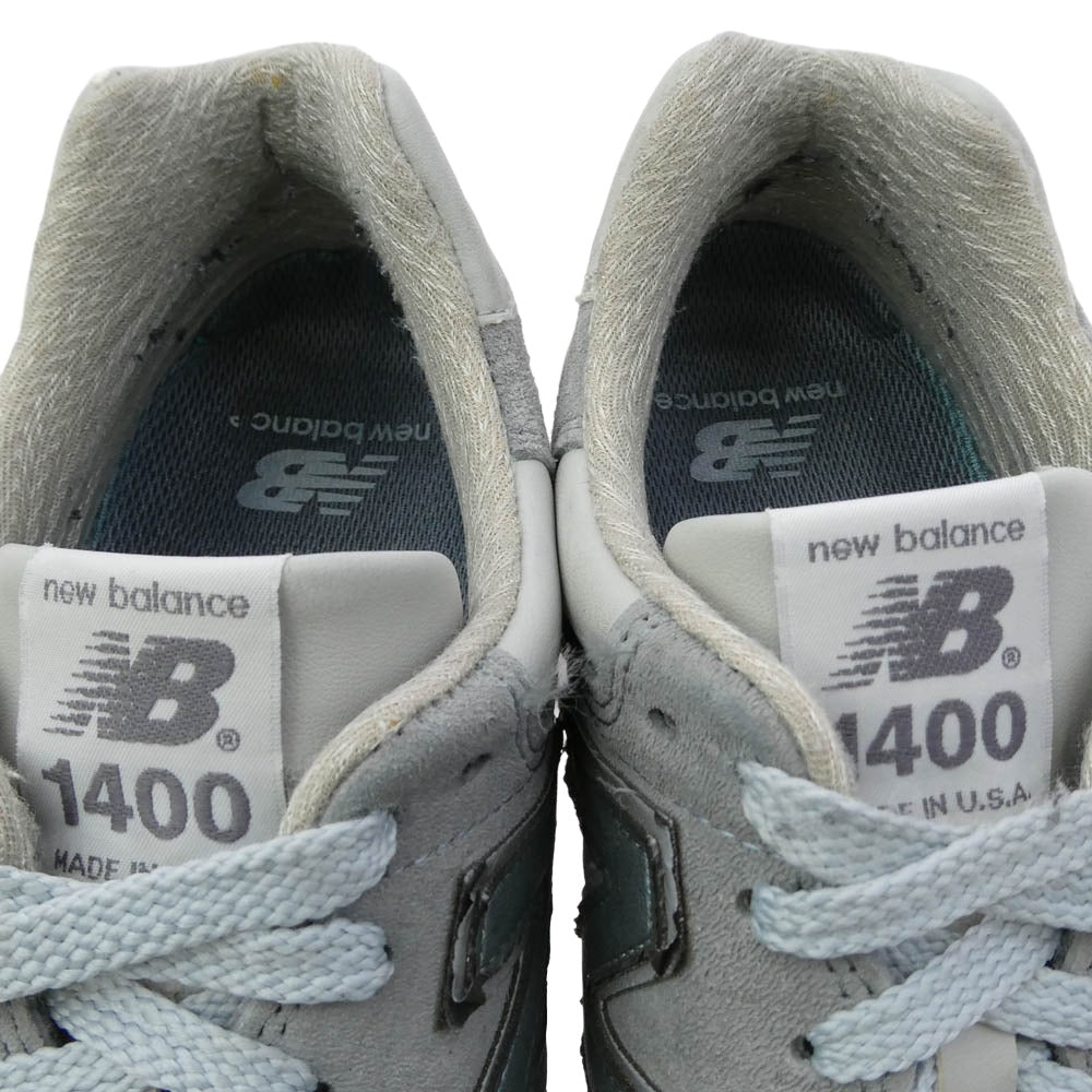 NEW BALANCE ニューバランス M1400SB Made in USA 1400 Steel Blue スティールブルー スエード メッシュ スニーカー グレー系 ライトブルー系 26cm【中古】
