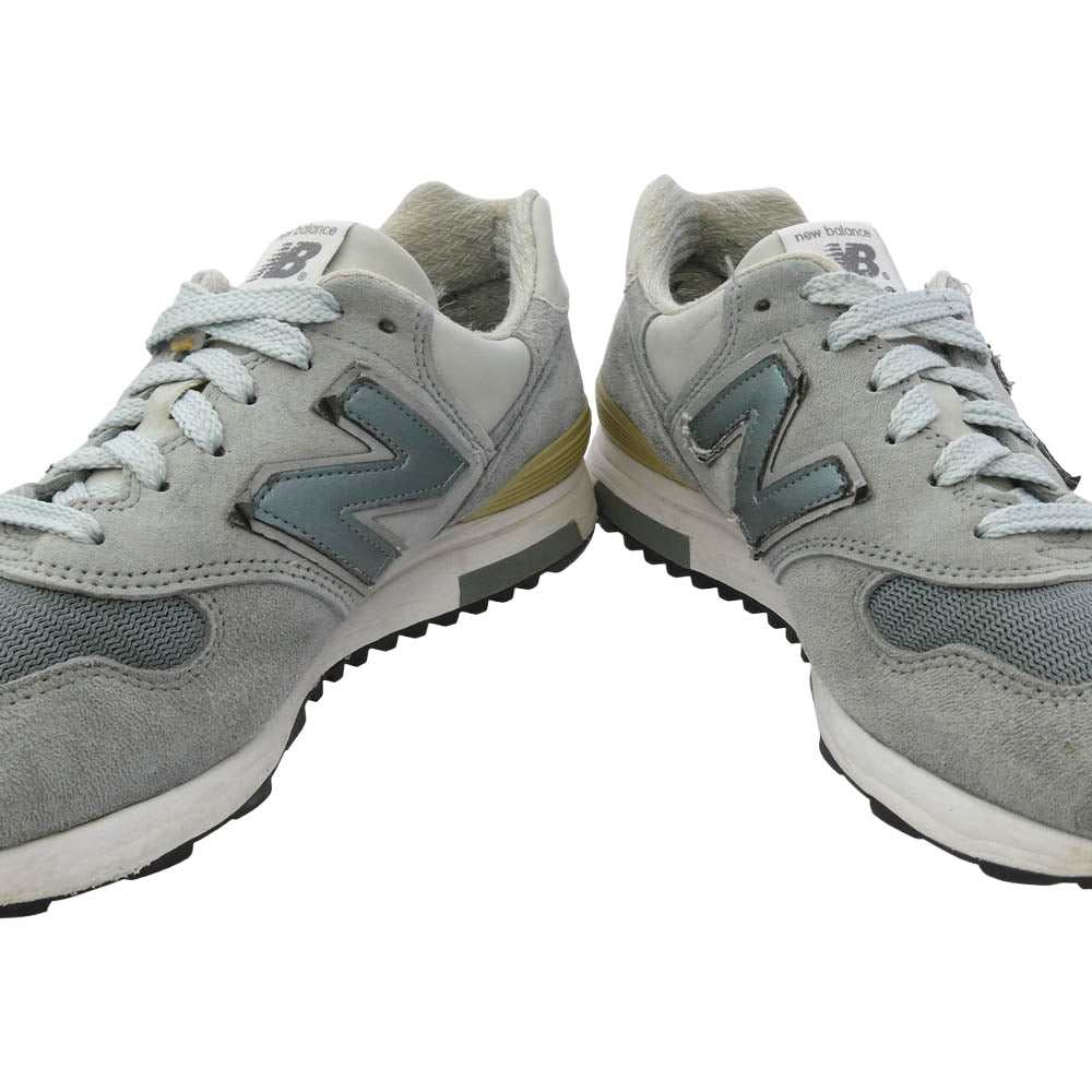 NEW BALANCE ニューバランス M1400SB Made in USA 1400 Steel Blue スティールブルー スエード メッシュ スニーカー グレー系 ライトブルー系 26cm【中古】