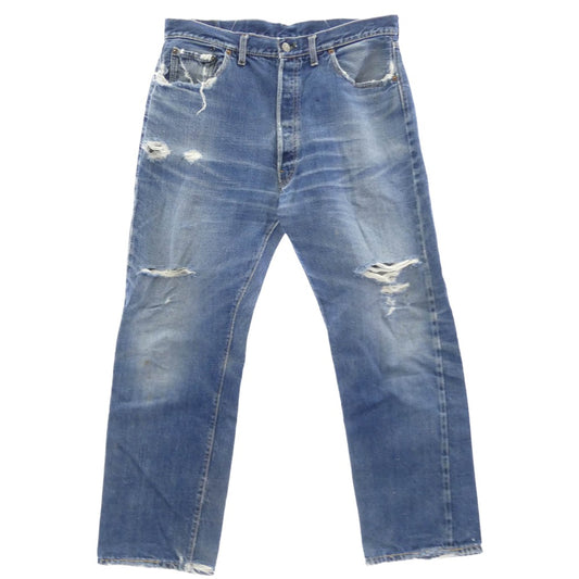Levi's リーバイス 501XX 60s ヴィンテージ オリジナル 501 BIG E 初期 Vステッチ ボタン裏刻印 J 紙パッチ デニム パンツ ブルー系【中古】