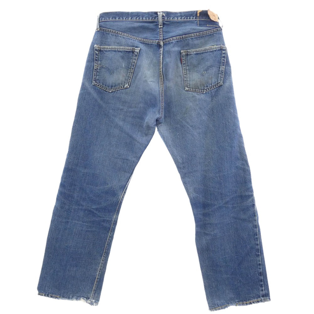 Levi's リーバイス 501XX 60s ヴィンテージ オリジナル 501 BIG E 初期 Vステッチ ボタン裏刻印 J 紙パッチ デニム パンツ ブルー系【中古】