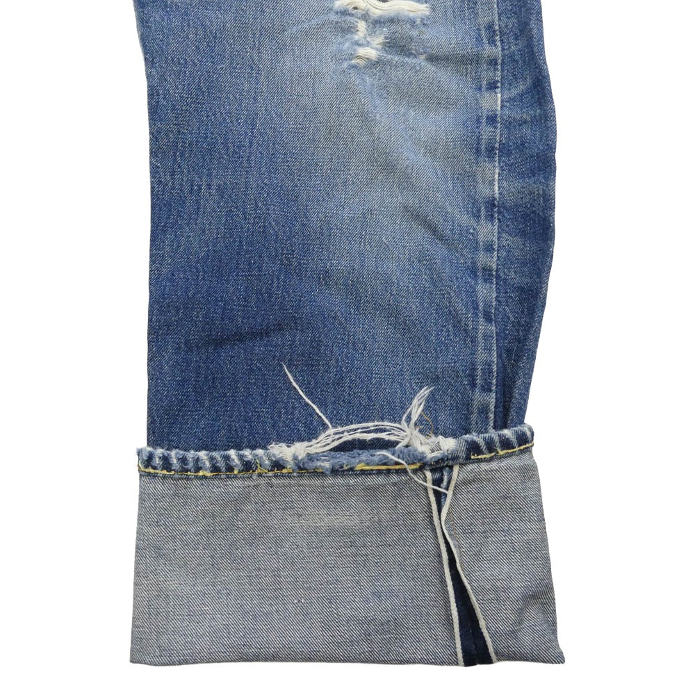 Levi's リーバイス 501XX 60s ヴィンテージ オリジナル 501 BIG E 初期 Vステッチ ボタン裏刻印 J 紙パッチ デニム パンツ ブルー系【中古】