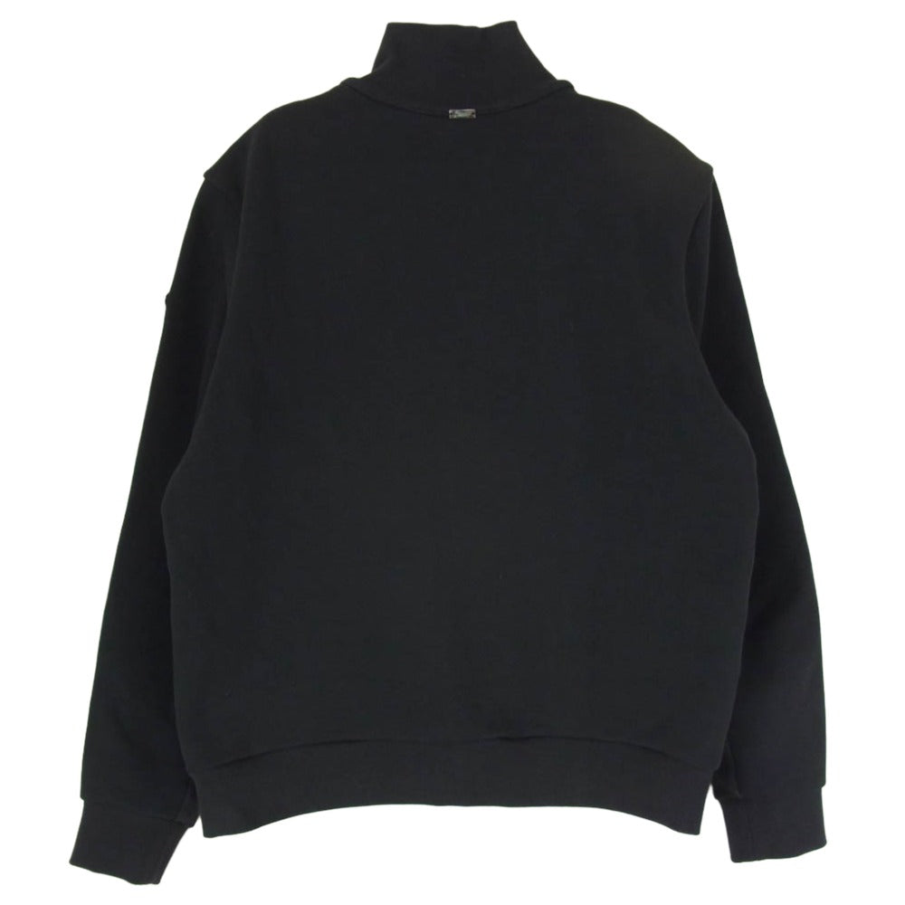 Herno ヘルノ JP000111U-52075-9200 ヘルノ ハイブリッド ブルゾン スウェットジャージー ダウン ロゴ ネイビー系 46【中古】
