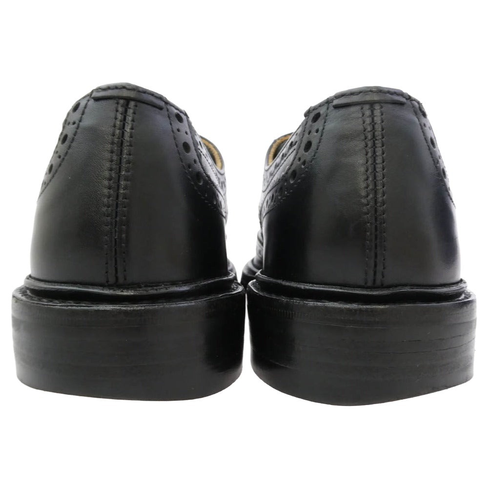 Tricker's トリッカーズ 5633110 BOURTON バートン ボックスカーフレザー ウィングチップシューズ ダイナイトソール ブラック系 UK5.5【中古】