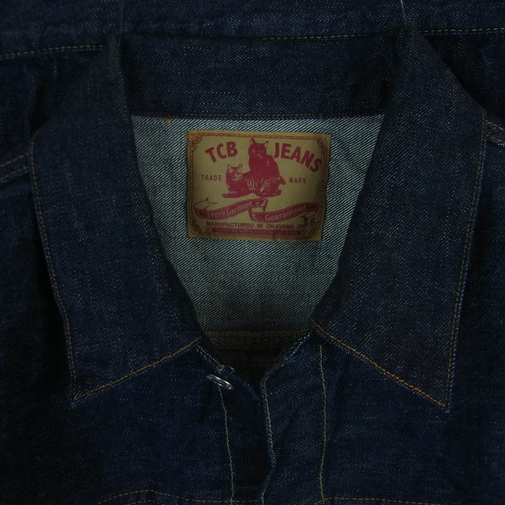 TCB jeans ティージービージーンズ 50'S JeanJaket Type 2nd 13.5oz デニム ジャケット 日本製 インディゴブルー系 46【中古】