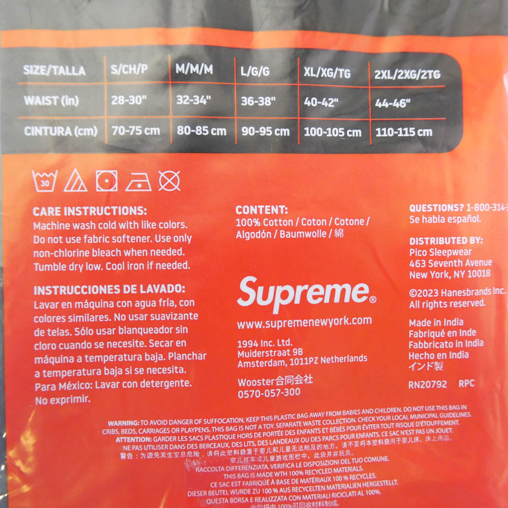 Supreme シュプリーム Hanes Boxer Briefs 4PACK ヘインズ ボクサー