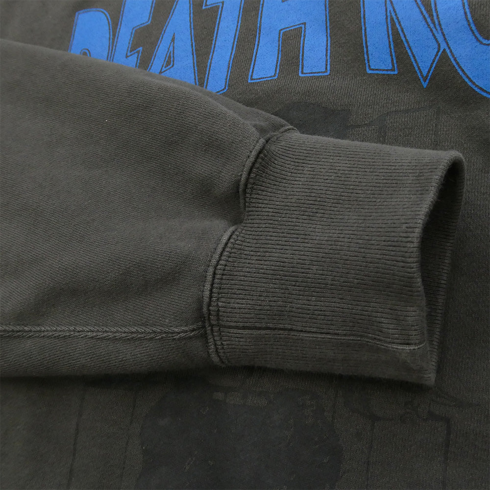 WACKO MARIA ワコマリア x DEATH ROW RECORDS デス ロウ レコード WASHED MIDDLE WEIGHT CREW NECK SWEAT SHIRT クルーネック スウェット ブラック系 ブルー系 L【美品】【中古】