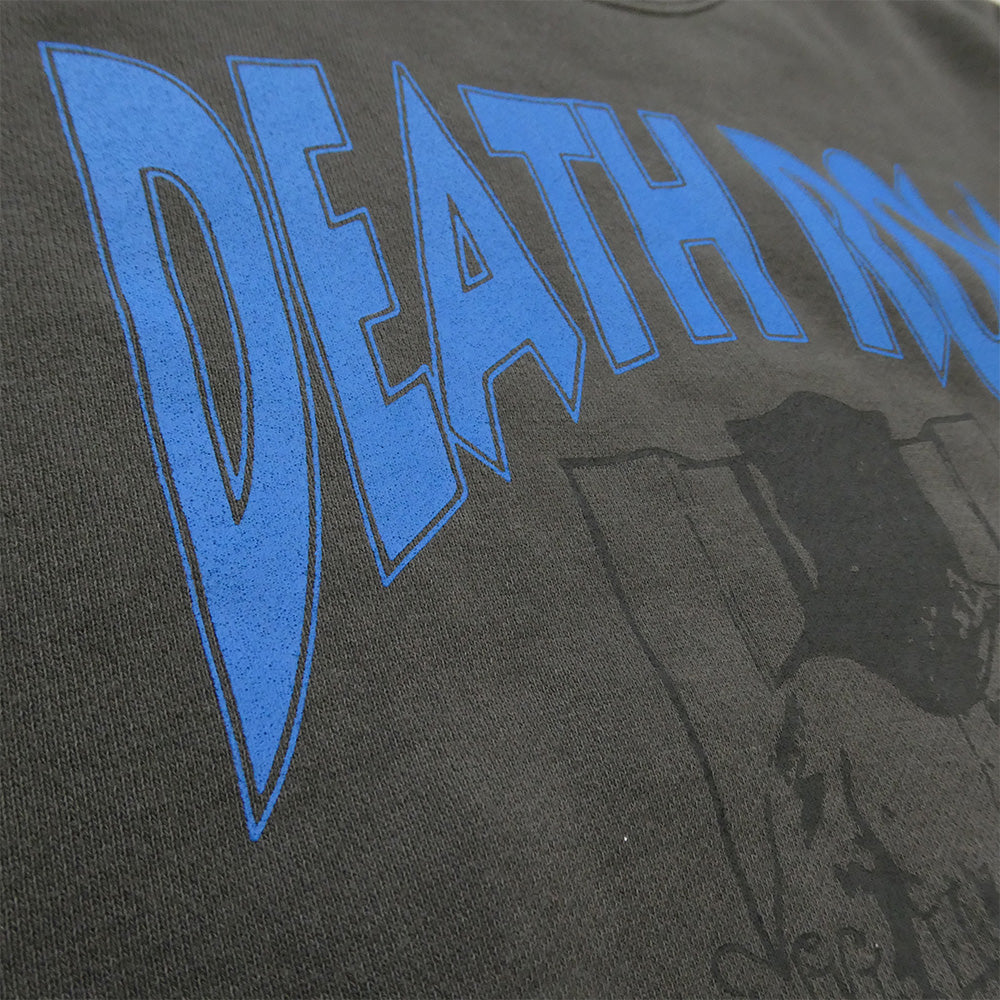 WACKO MARIA ワコマリア x DEATH ROW RECORDS デス ロウ レコード WASHED MIDDLE WEIGHT CREW NECK SWEAT SHIRT クルーネック スウェット ブラック系 ブルー系 L【美品】【中古】