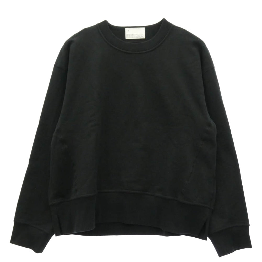 ヴォアーブ 22AW VOSW-I31 PILE KNITTING SWEAT Crew Neck Shirt プルオーバー スウェット サイズ2 ブラック系 2【中古】