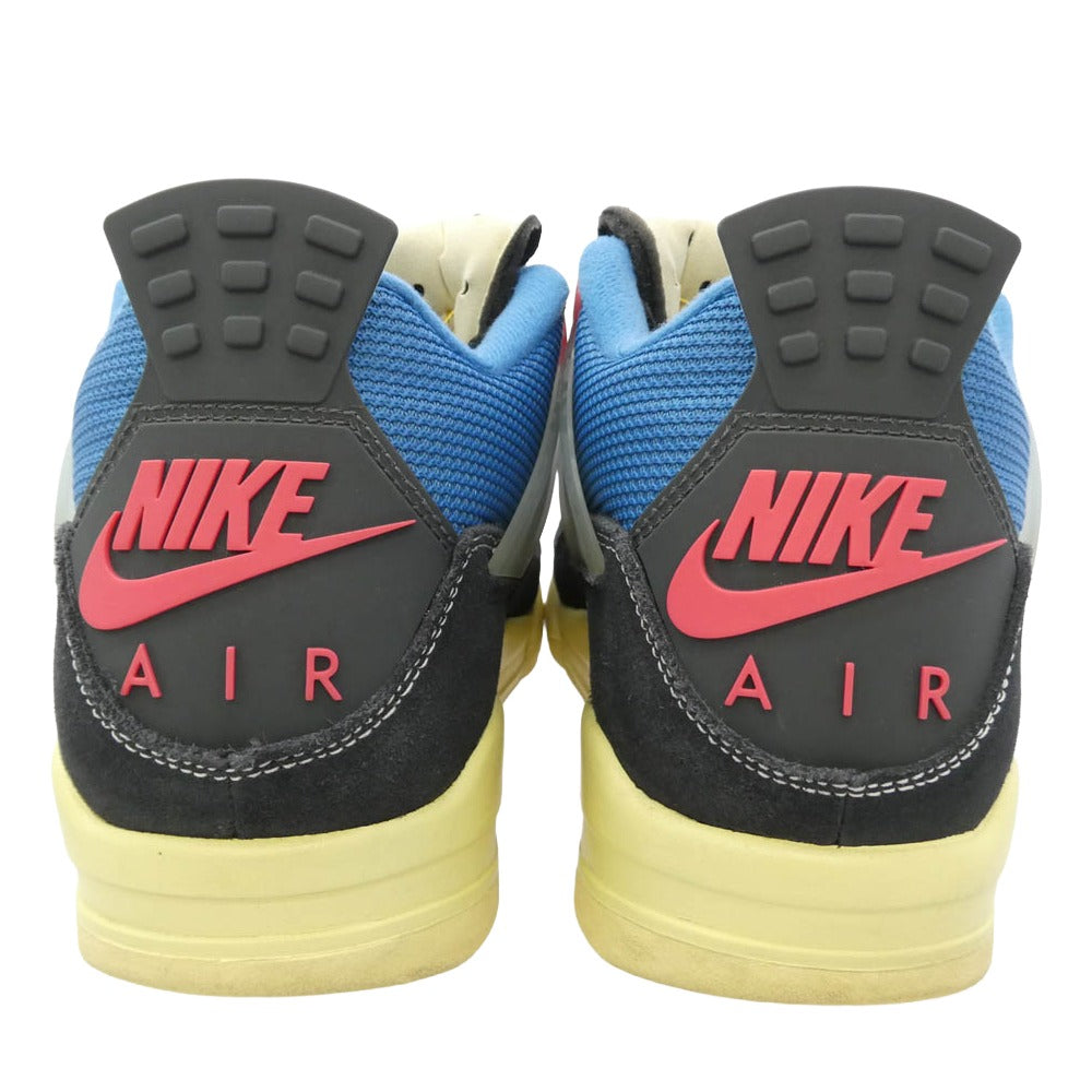 NIKE ナイキ 20AW DC9533-001 × UNION ユニオン Air Jordan 4 Off Noir ユニオン エアジョーダン4 オフノワール ローカット スニーカー ブラック系 27.5cm【中古】