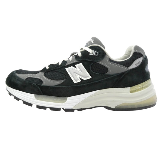 NEW BALANCE ニューバランス M992EB Made in USA 21年製 992 Black スエード メッシュ スニーカー ブラック系 27.5cm【中古】