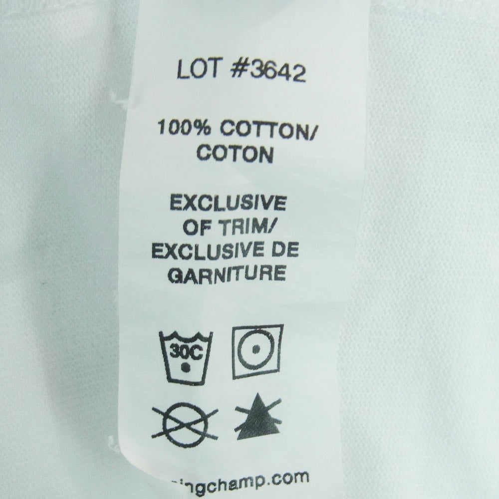REIGNING CHAMP レイニングチャンプ クルーネック 長袖 Tシャツ カットソー ホワイト系 S【中古】