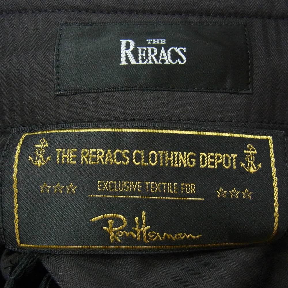 THE RERACS ザリラクス Ron Herman ロンハーマン 16AW 16FW-REPT-081-RSP-J Ron Herman ロンハーマン別注 ウール100％ イージー テーパードスラックスパンツ ブラック系 46【中古】