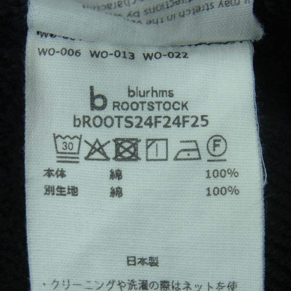 blurhms ROOTSTOCK ブラームスルーツストック 24AW bROOTS24F24F25 Soft&Hard Sweat Pants ソフトハンド スウェット パンツ ブラック系 2【中古】