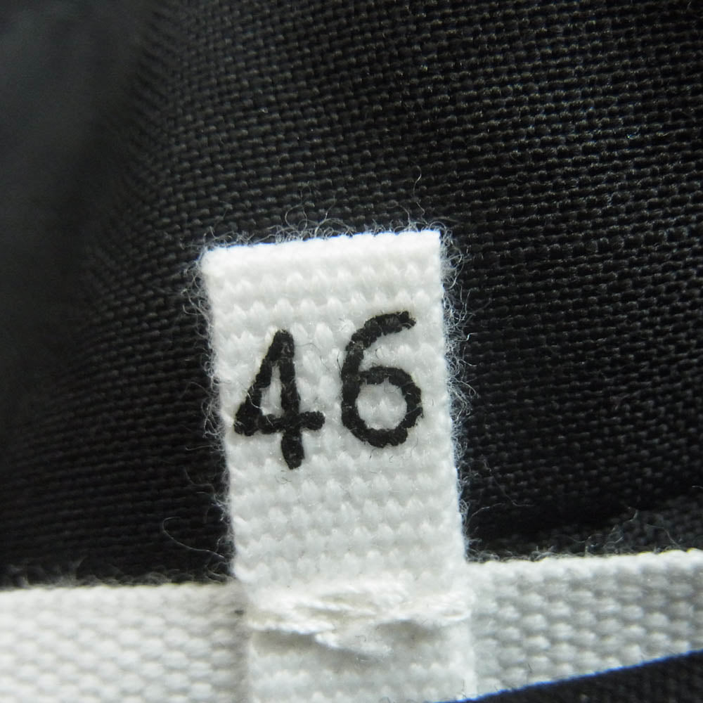 MAISON MARGIELA メゾンマルジェラ 16SS S30KA0434 14ライン 四つタグ カレンダータグ ウール100％ スラックス パンツ ブラック系 46【中古】