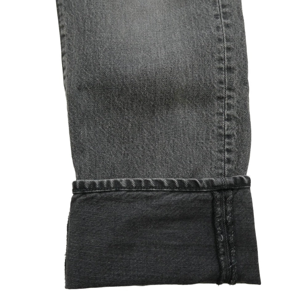Ron Herman ロンハーマン 3820600022 Kennedy straight denim pants ケネディー ボタンフライ ストレート デニムパンツ ジーンズ ブラック系 29【中古】