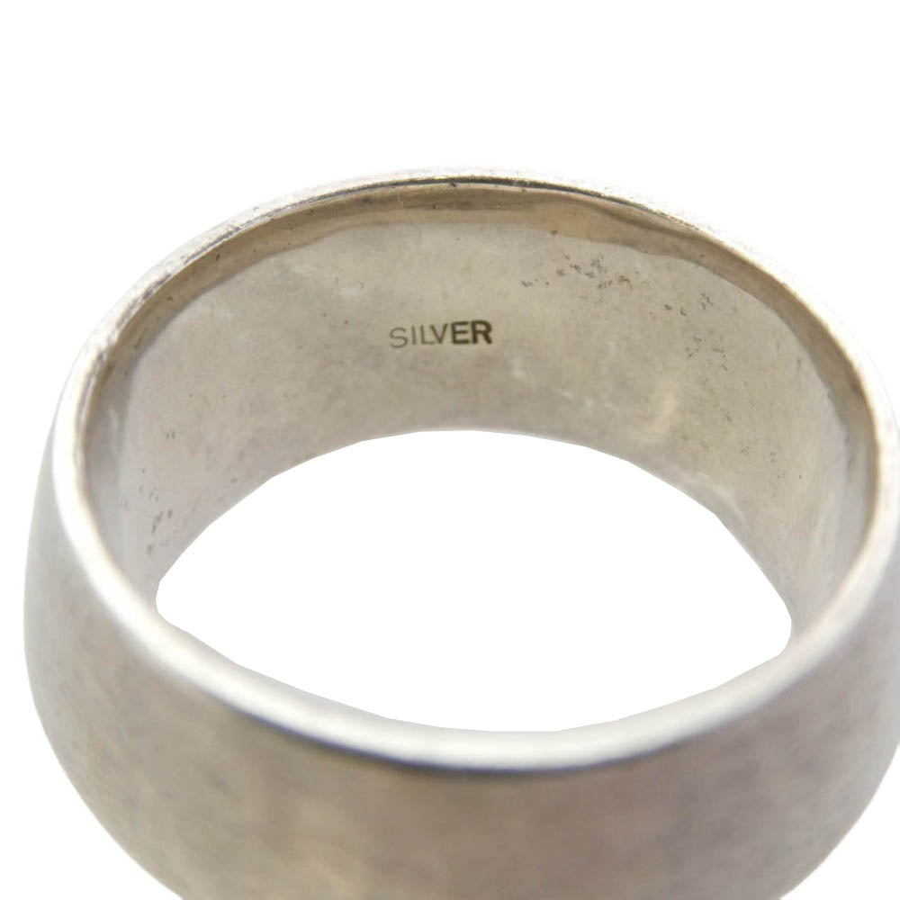 UNDERCOVER アンダーカバー UCA4A02 カットデザイン リング 内側ブランド刻印 シルバー系 18.5号【中古】