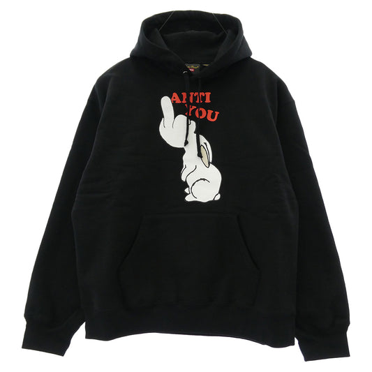 Supreme シュプリーム 23SS SP1C4801 × UNDERCOVER アンダーカバー Anti You Hooded Sweatshirt アンティ ユー フーディー スウェットシャツ プルオーバーパーカー ブラック系 L【極上美品】【中古】