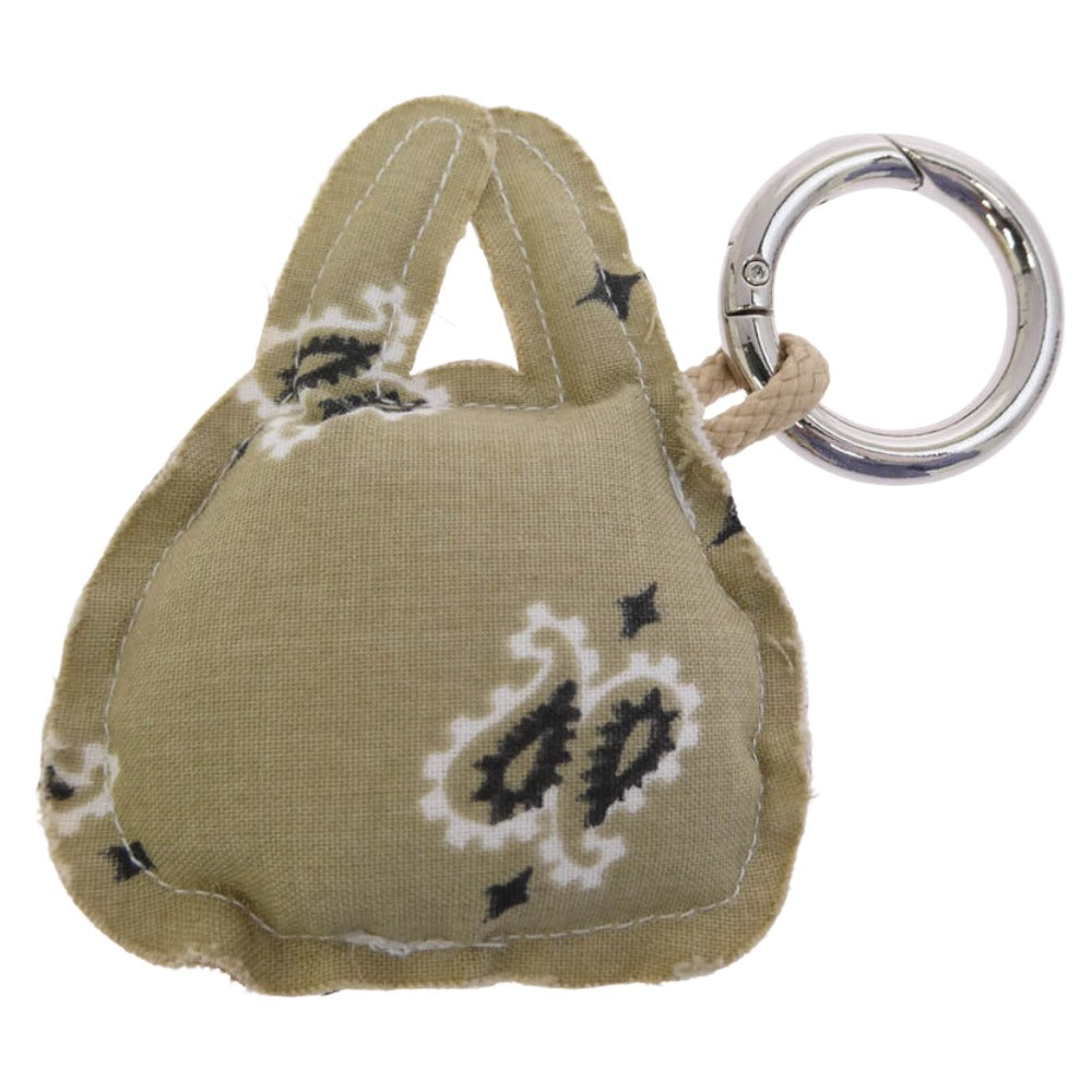 コールイットバイユアネーム うさぎ チャーム キーホルダー キーリング カーキ系【中古】