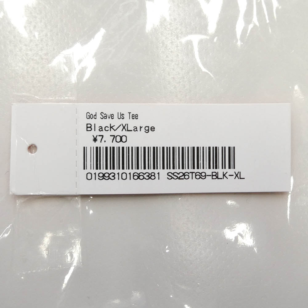 Supreme シュプリーム 26SS God Save Us Tee ゴッド セーブ アス 半袖 Tシャツ ブラック系 XL【美品】【中古】