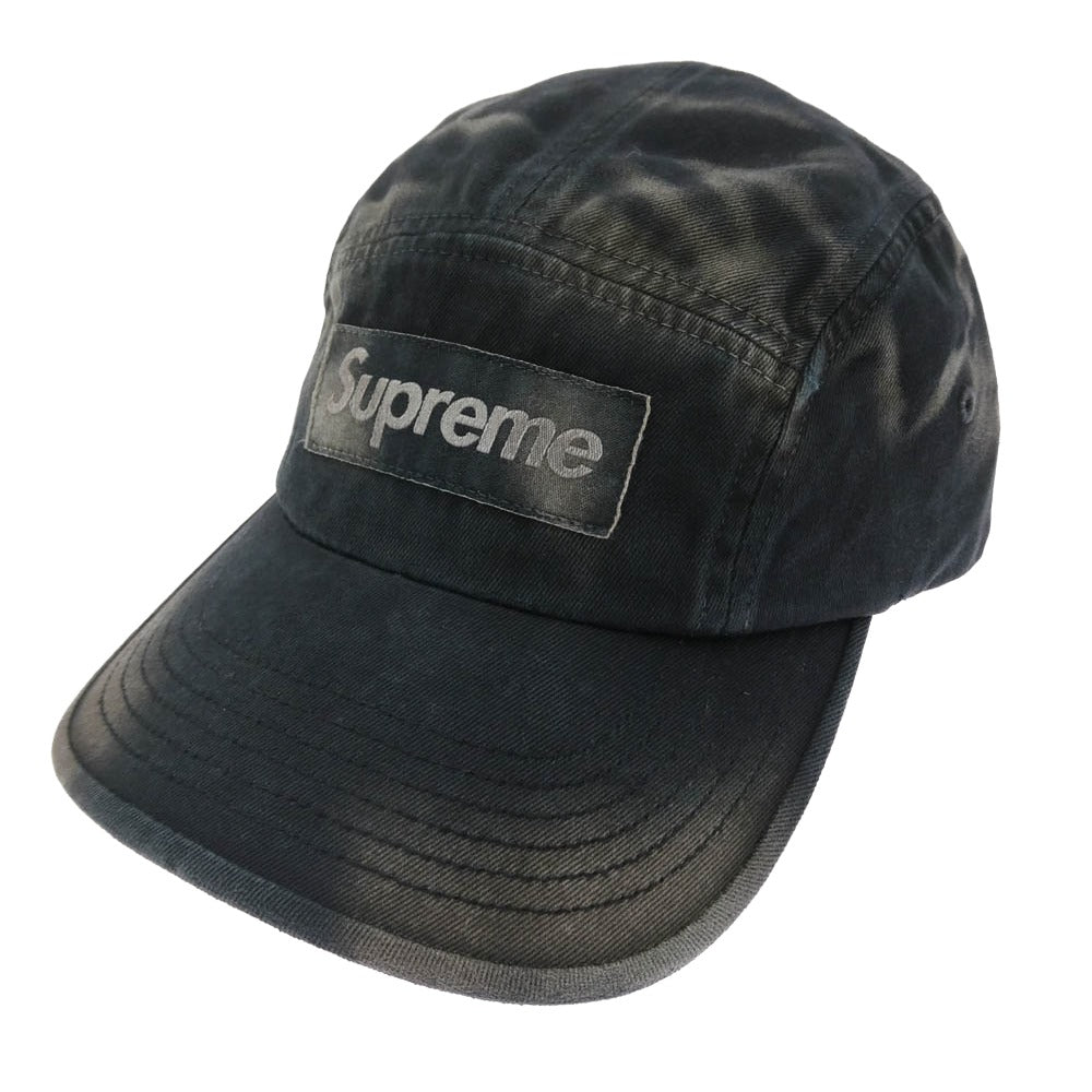 Supreme シュプリーム 26SS Overdyed Camp Cap オーバーダイ キャンプ キャップ 帽子 ブラック系 58cm【美品】【中古】