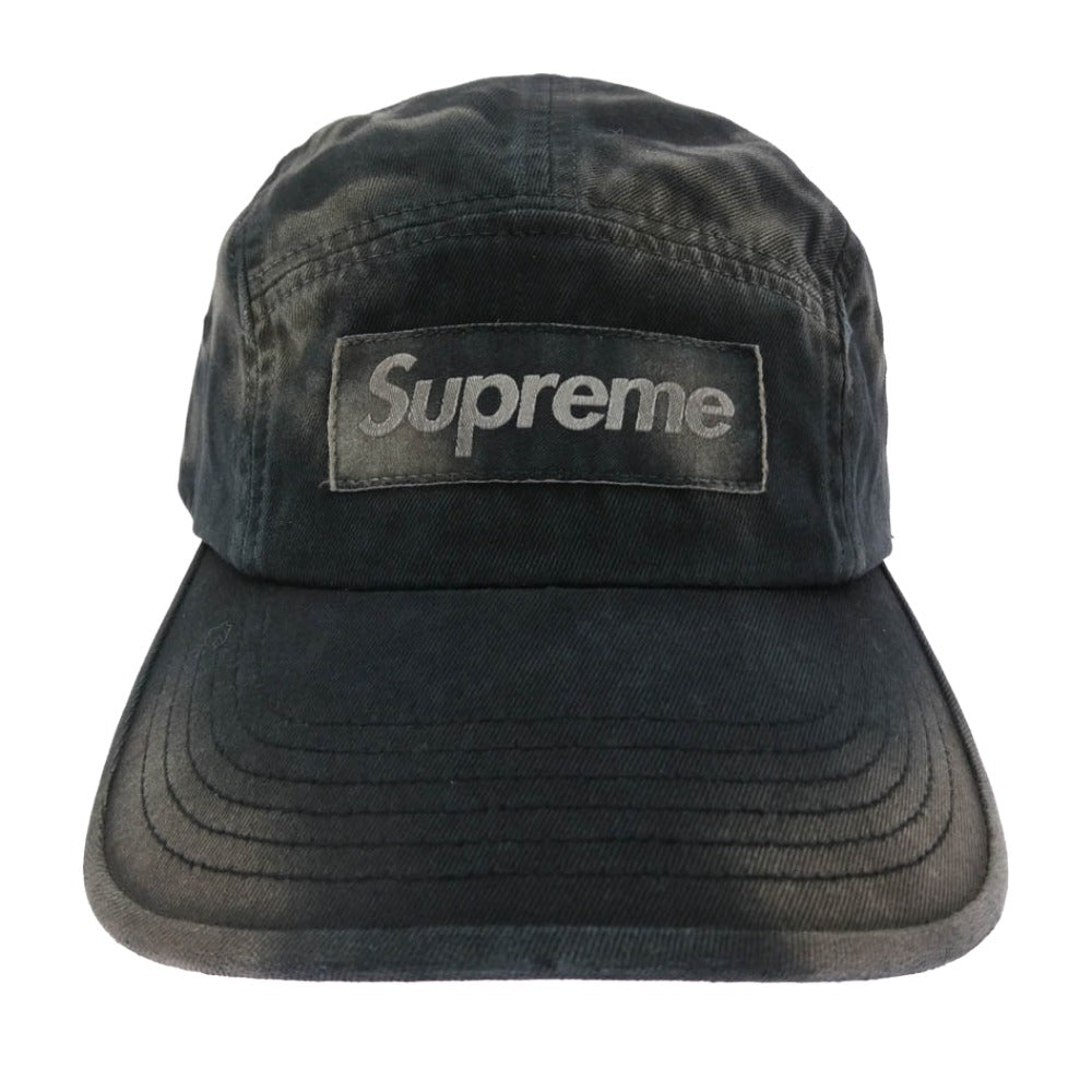 Supreme シュプリーム 26SS Overdyed Camp Cap オーバーダイ キャンプ キャップ 帽子 ブラック系 58cm【美品】【中古】