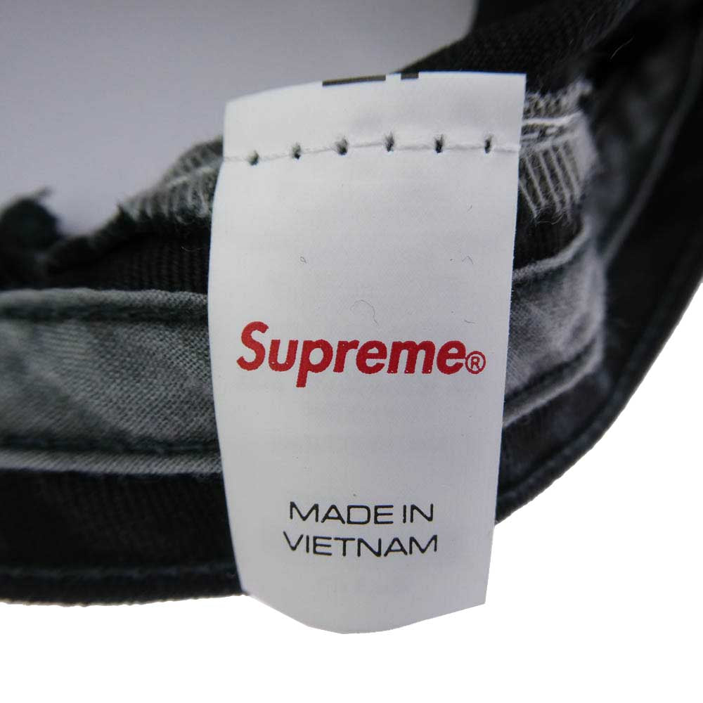 Supreme シュプリーム 26SS Overdyed Camp Cap オーバーダイ キャンプ キャップ 帽子 ブラック系 58cm【美品】【中古】