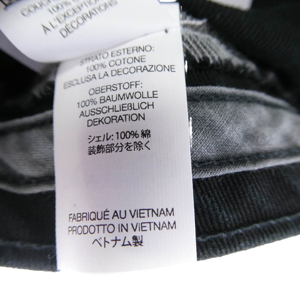 Supreme シュプリーム 26SS Overdyed Camp Cap オーバーダイ キャンプ キャップ 帽子 ブラック系 58cm【美品】【中古】