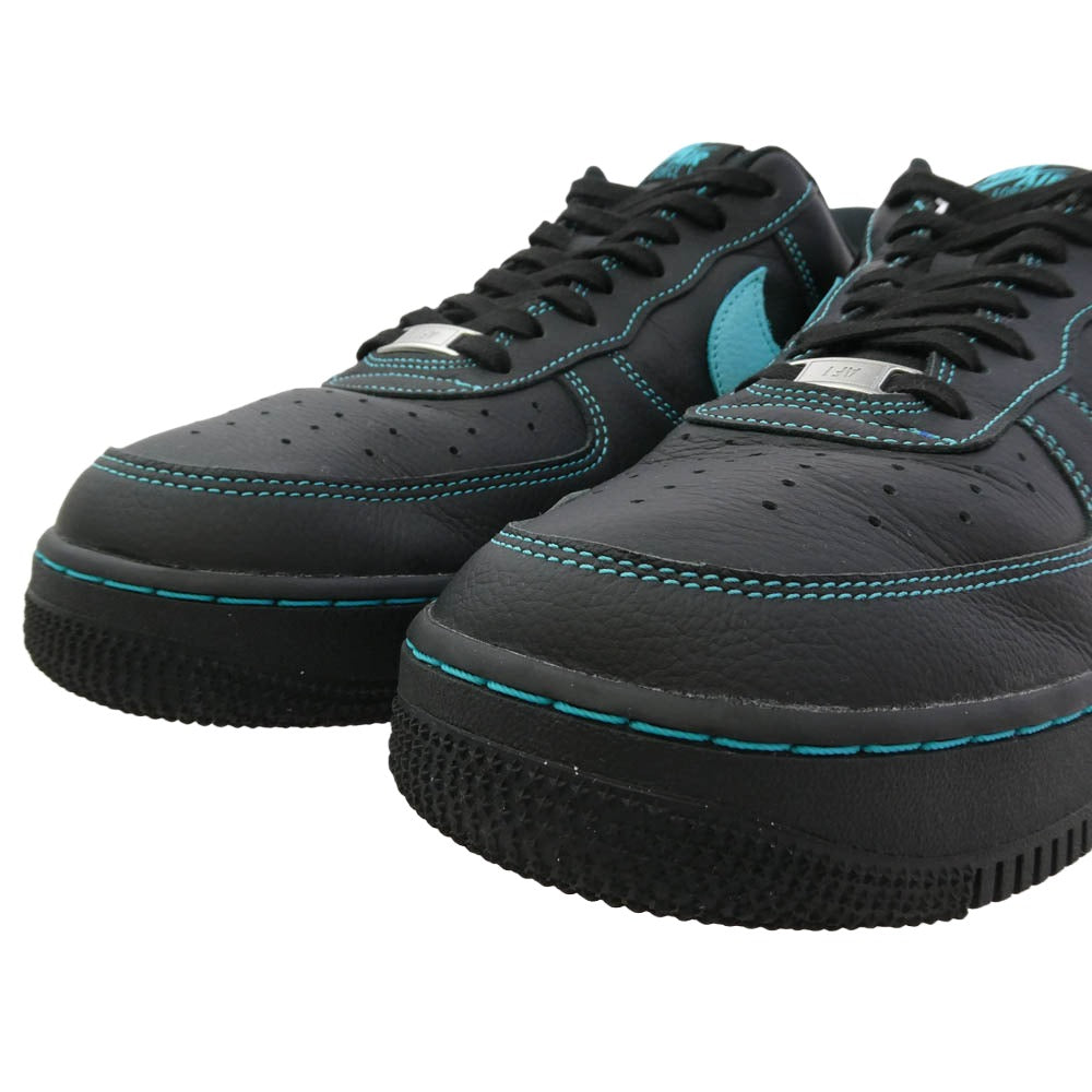NIKE ナイキ HQ2037-002 Air Force 1 Low スニーカー ブラック系 ライトブルー系 30cm【中古】