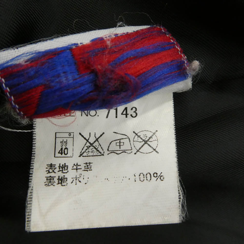 schott ショット x AMERICAN RAG CIE アメリカンラグシー 別注 613 ワンスター レザー ダブル ライダース ジャケット ブラック系 38【中古】