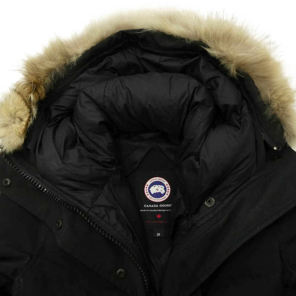 CANADA GOOSE カナダグース 2302JL 国内正規品 グリフィン インターナショナル MACKENZIE PARKA マッケンジーパーカ ファーフーデッド ダウンジャケット コート ブラック S ブラック系 S/P【中古】