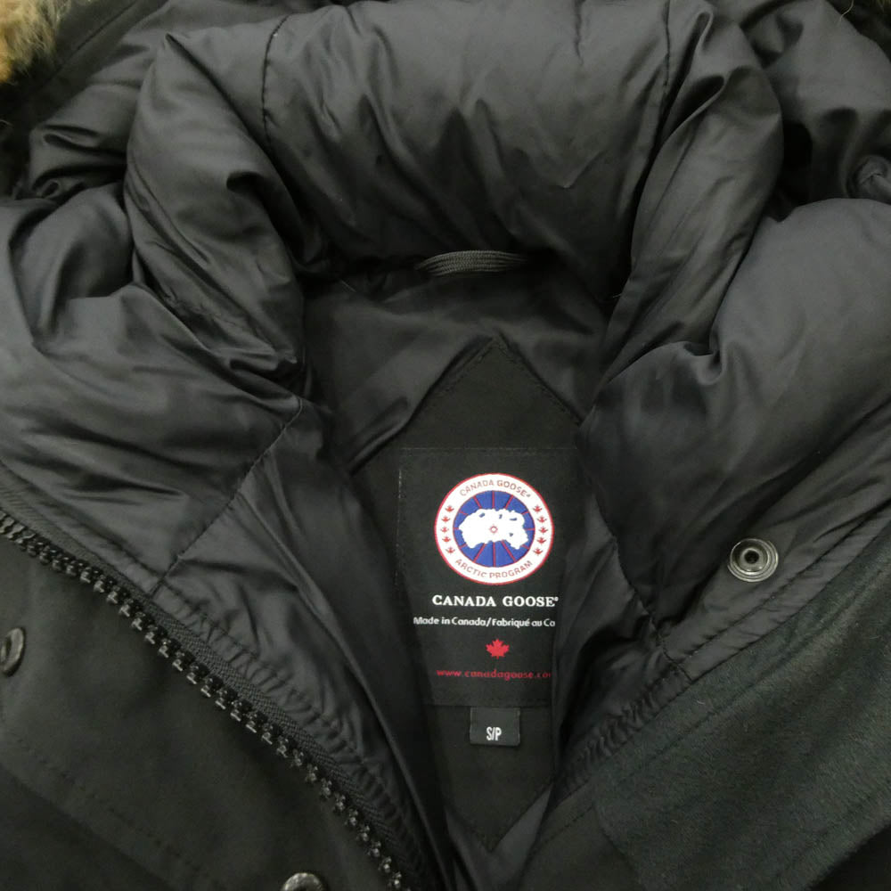CANADA GOOSE カナダグース 2302JL 国内正規品 グリフィン インターナショナル MACKENZIE PARKA マッケンジーパーカ ファーフーデッド ダウンジャケット コート ブラック S ブラック系 S/P【中古】