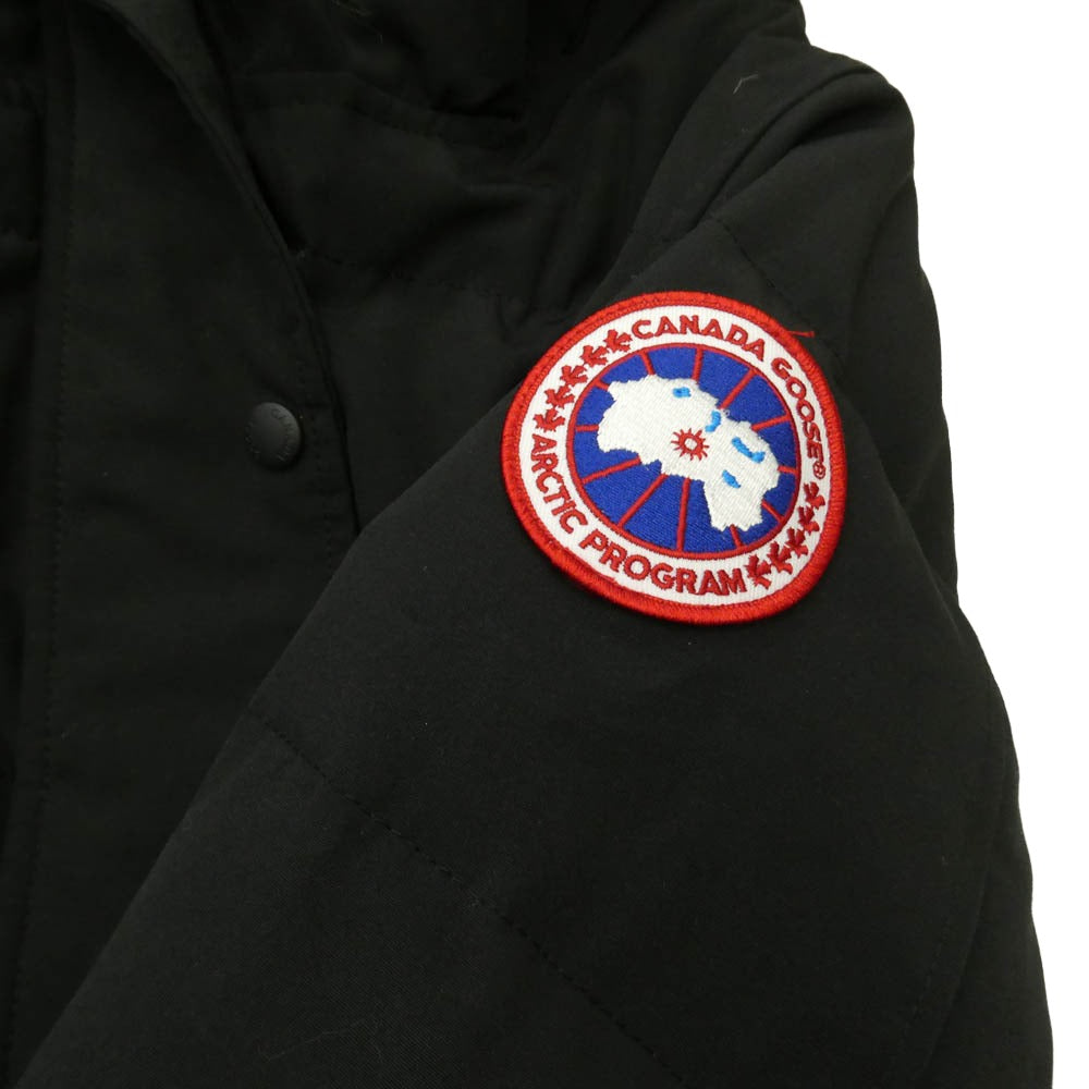 CANADA GOOSE カナダグース 2302JL 国内正規品 グリフィン インターナショナル MACKENZIE PARKA マッケンジーパーカ ファーフーデッド ダウンジャケット コート ブラック S ブラック系 S/P【中古】