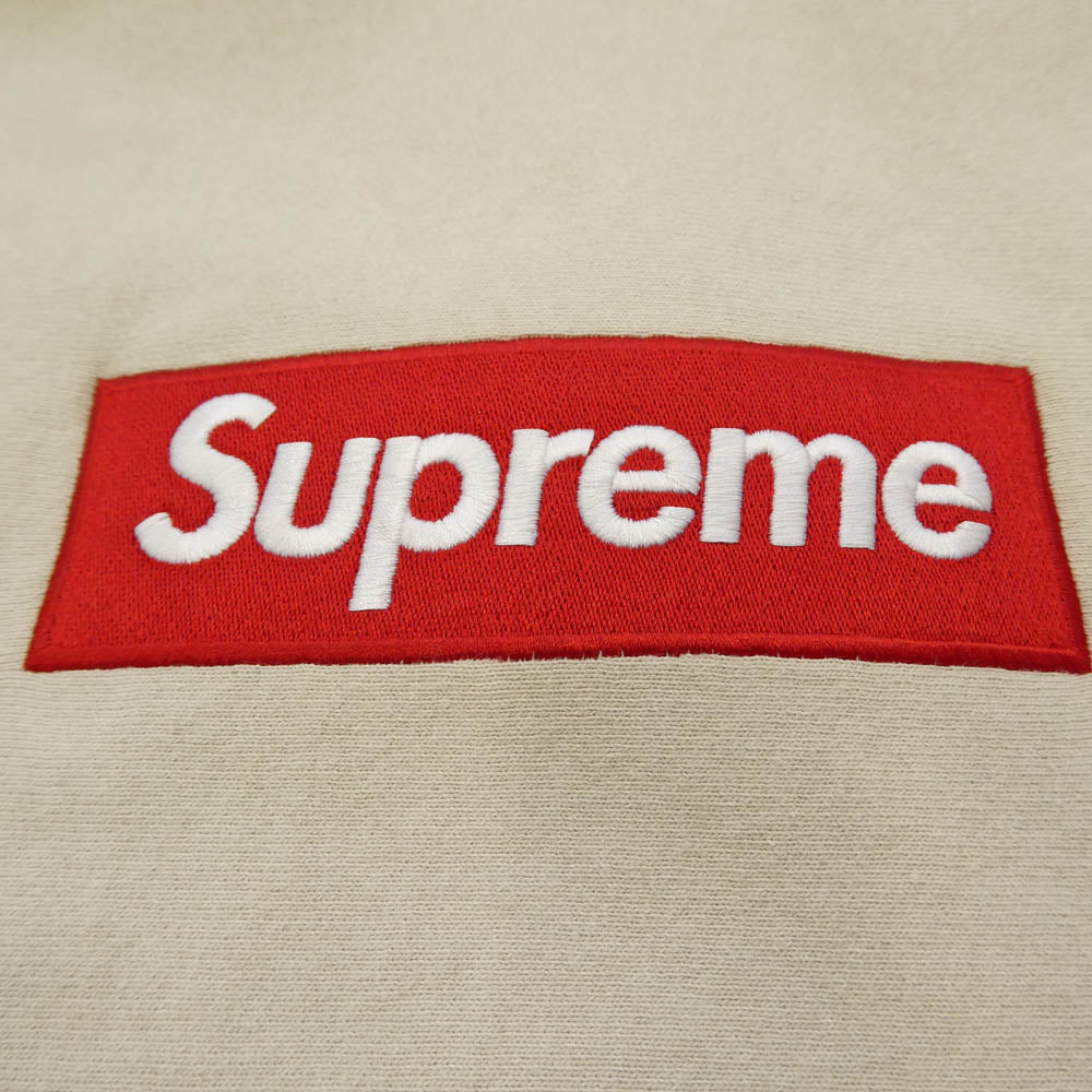 Supreme シュプリーム 24AW Box Logo Hooded Sweatshirt ボックスロゴ フーデッド スウェット パーカー ベージュ L ベージュ系 L【美品】【中古】