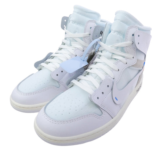 NIKE ナイキ AA3834-100 × Virgil Abloh Archive V.A.A. Air Jordan 1 Retro High OG Alaska 【フェイクバスターズ鑑定済】ヴァージルアブローアーカイブ エアジョーダン1 レトロ ハイ OG アラスカ ハイカット スニーカー ホワイト系 ライトブルー系 28.5cm【新古品】【未使用】【中古】