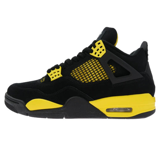 NIKE ナイキ 23SS DH6927-017 Air Jordan 4 Retro Thunder 【フェイクバスターズ鑑定済】 エアジョーダン4 2023 サンダー レトロ ハイカットスニーカー ブラック系 27.5cm【極上美品】【中古】