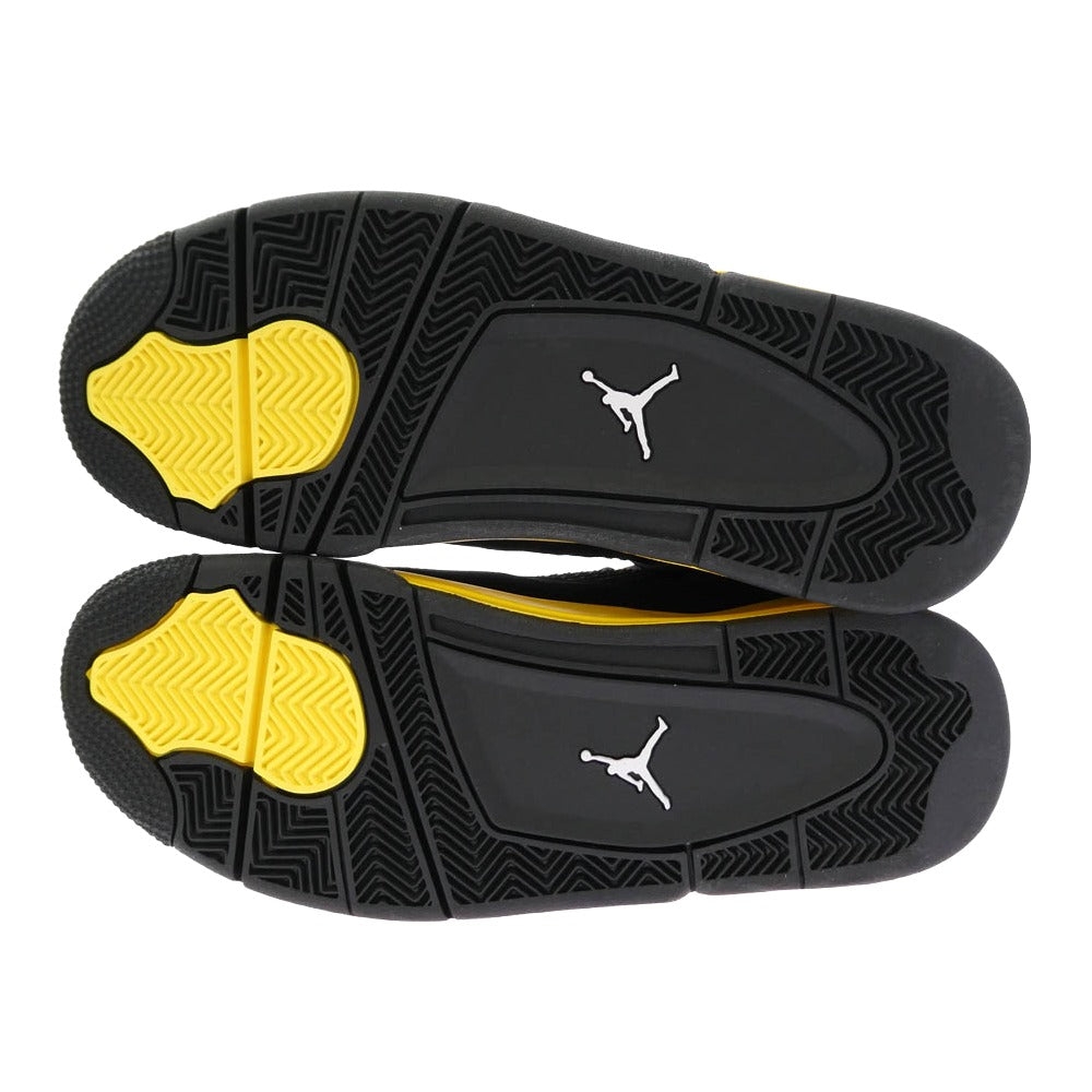 NIKE ナイキ 23SS DH6927-017 Air Jordan 4 Retro Thunder 【フェイクバスターズ鑑定済】 エアジョーダン4 2023 サンダー レトロ ハイカットスニーカー ブラック系 27.5cm【極上美品】【中古】