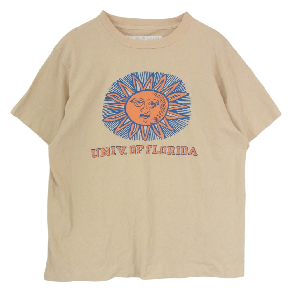 ネセサリーオアアンネセサリー FLORIDA フロリダ クルーネック 半袖 Tシャツ ブラウン系 L【中古】