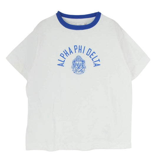 ネセサリーオアアンネセサリー ALPHA リンガー クルーネック 半袖 Tシャツ ホワイト系 L【中古】