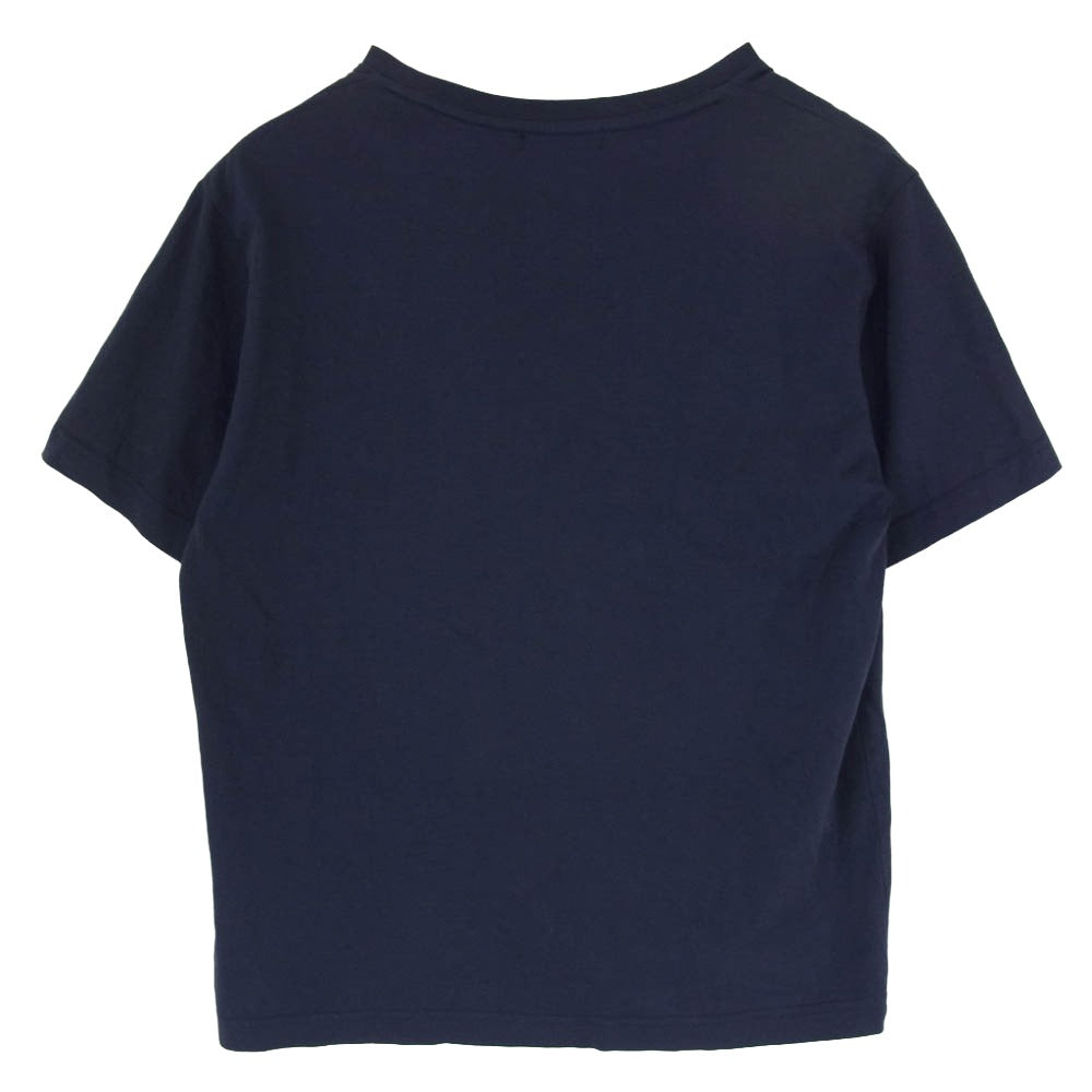 ALVANA アルヴァナ 天竺 VショートスリーブT Vネック 半袖 Tシャツ ネイビー系 2【中古】