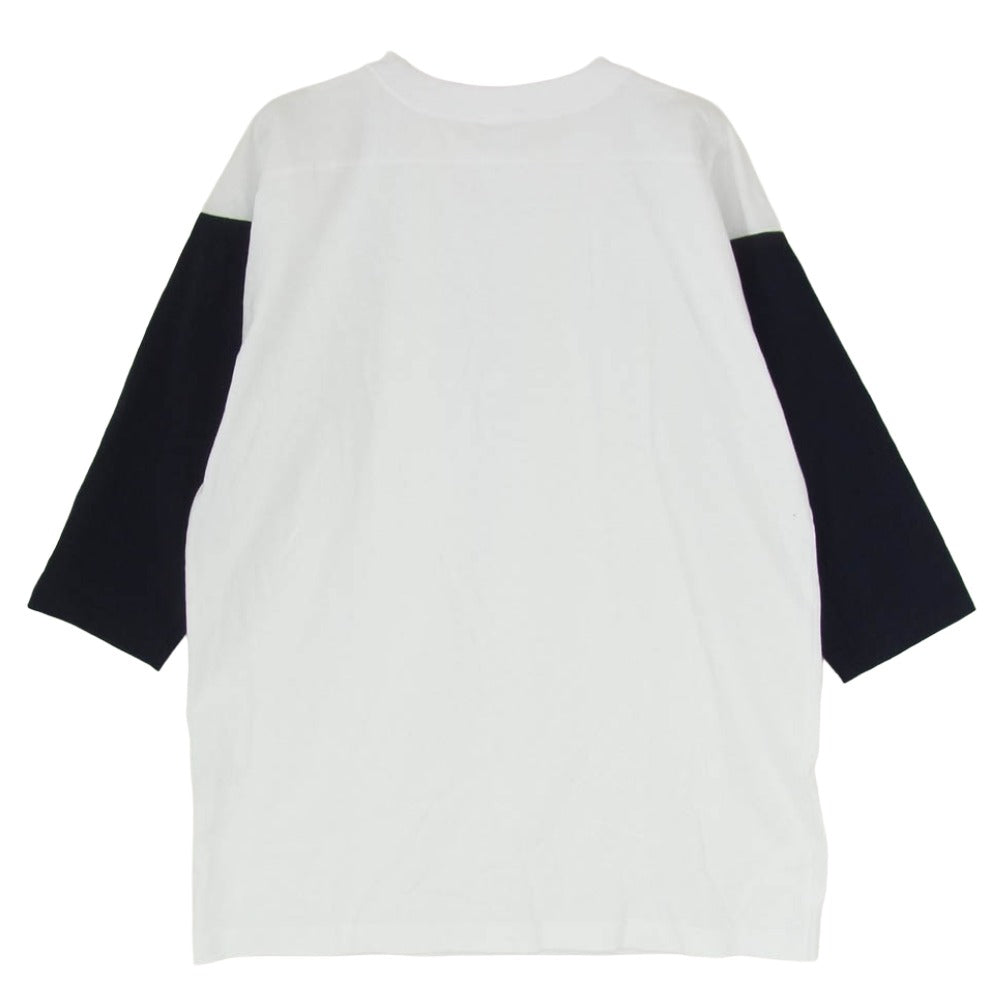 ワーカーズ FOOTBALL T SOLID フッドボール Tシャツ カットソー 2TONE ブラック系 M【中古】