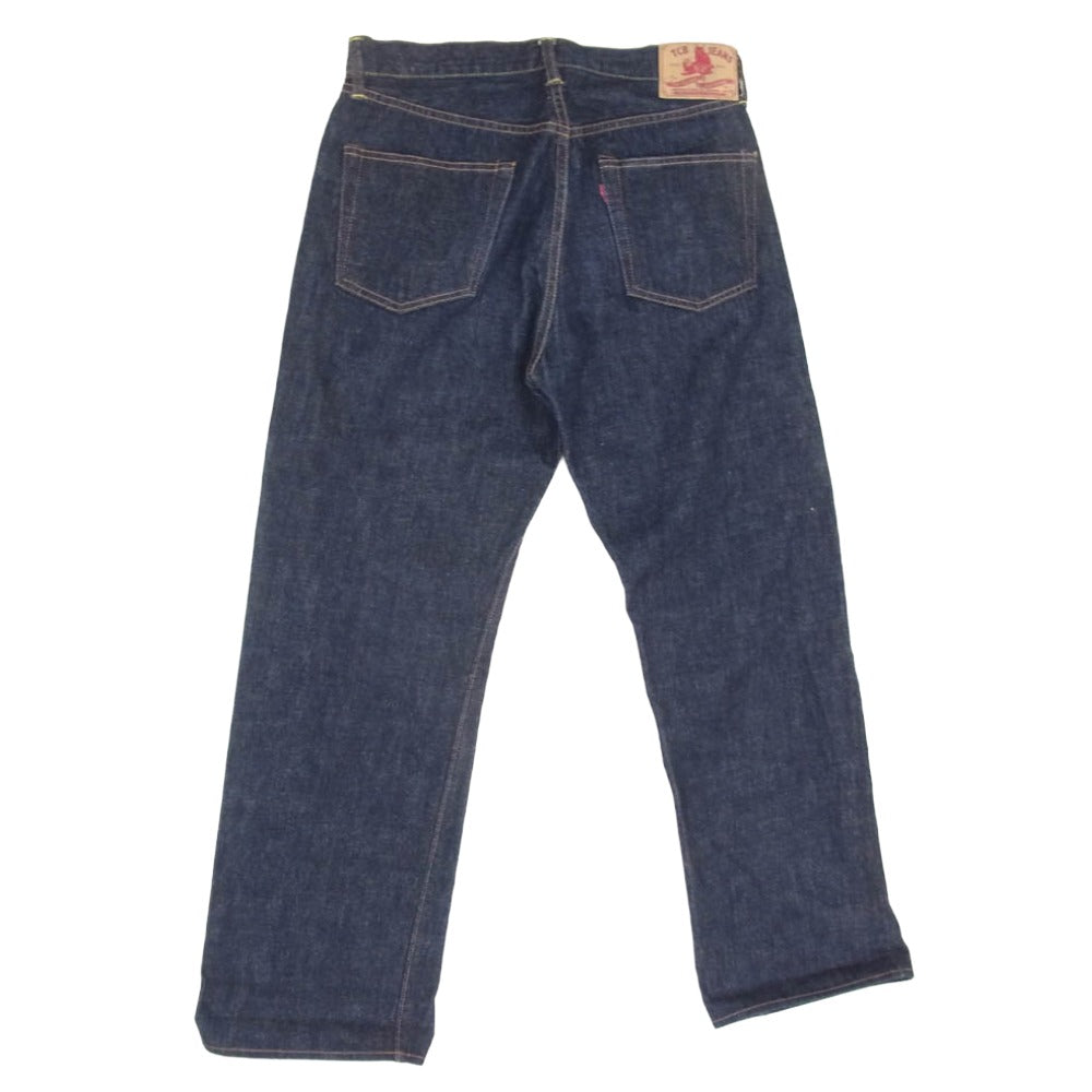 TCB jeans ティージービージーンズ 5ポケット 耳付き ボタンフライ デニムパンツ ジーンズ インディゴブルー系 32【中古】