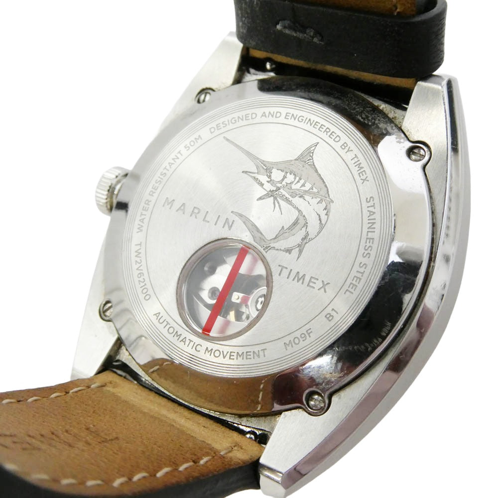 TIMEX タイメックス TW2V62100 Marlin Jet Automatic マリーン ジェット オートマティック 時計 ウォッチ ブラック系 シルバー系【中古】