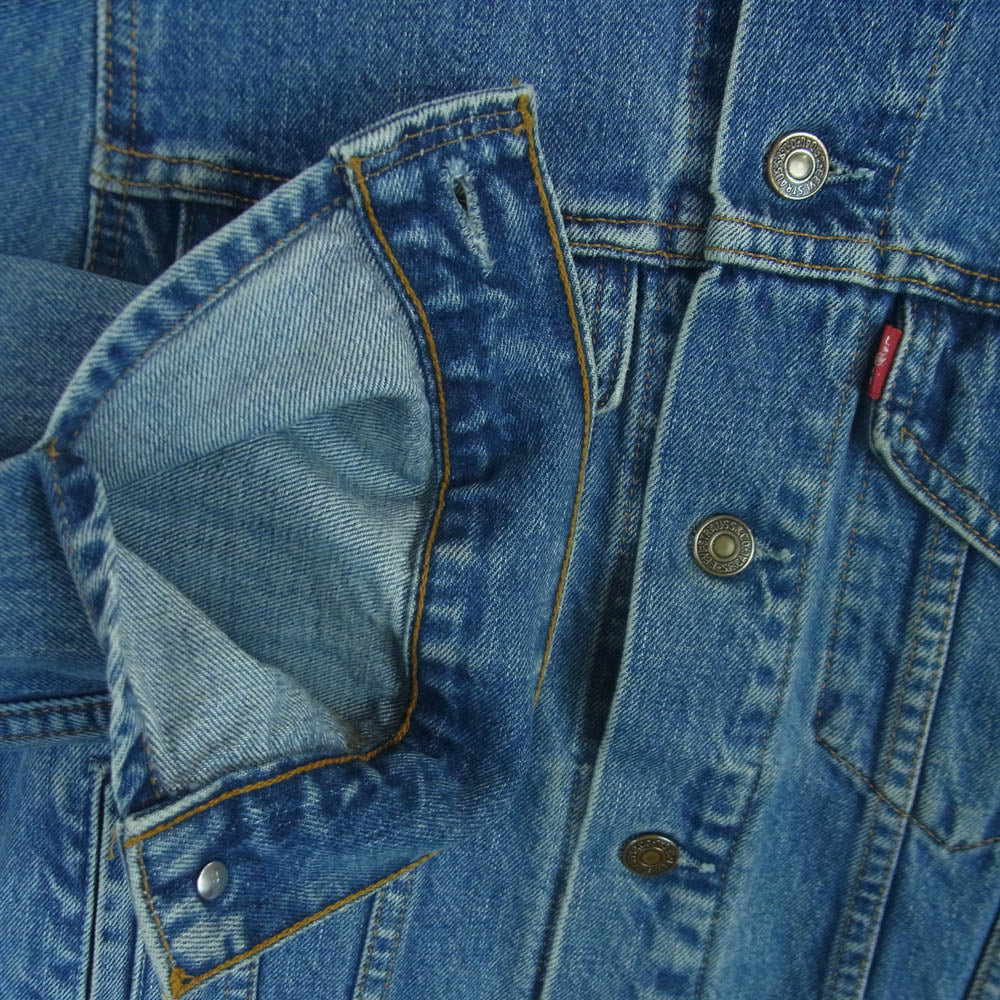 Levi's リーバイス 98年製 ボタン裏刻印 70503 クロアチア製 トラッカー デニム ジャケット インディゴブルー系 S【中古】
